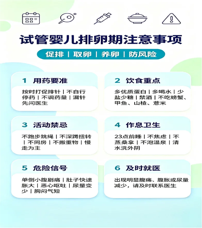 试管婴儿在排卵期应该注意哪些事项(1)