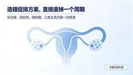 选错促排方案，直接废掉一个周期！长方案、拮抗剂、微刺激最全对比