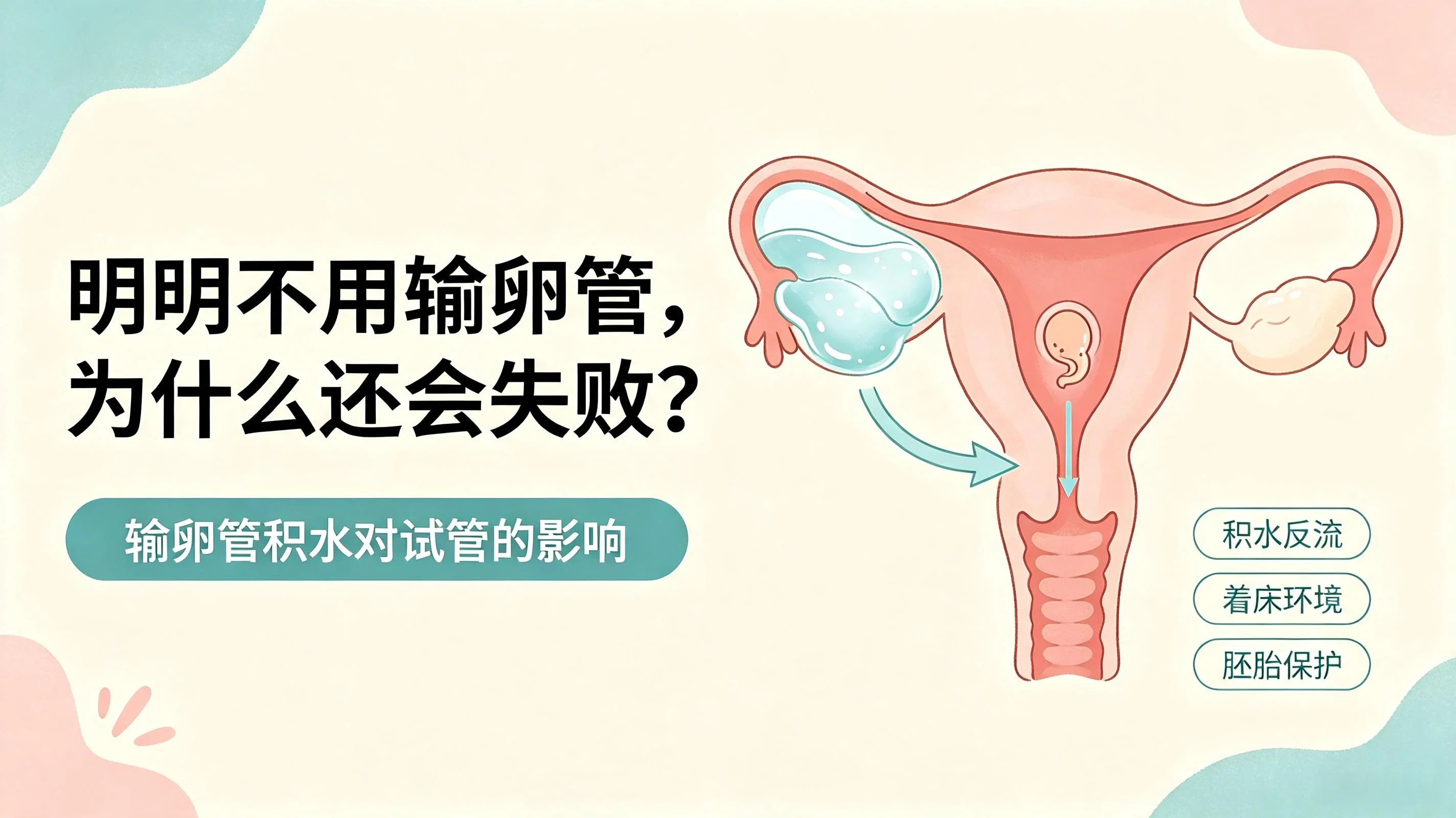 试管明明不用输卵管,为啥积水还会次次失败?(1) 试管明明不用输卵管,为啥积水还会次次失败?(1)